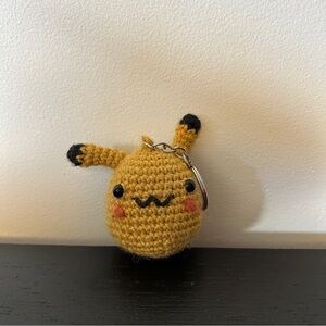 Pokemon Pikachu Handmade Crochet Keychain Plush Accessory